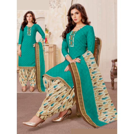 Cotton Salwar Kameez Grand Patiala Salwar Suit Set Extra Large