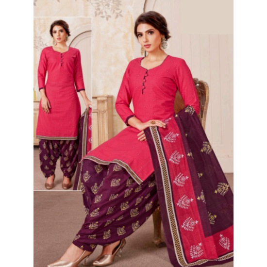 Cotton Salwar Kameez Grand Patiala Salwar Suit Set Double Extra Large