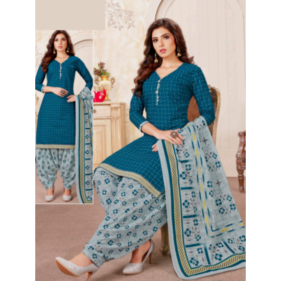 Cotton Salwar Kameez Grand Patiala Salwar Suit Set Double Extra Large