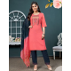 Embroidery Kurtis with Bottom Dupatta Set