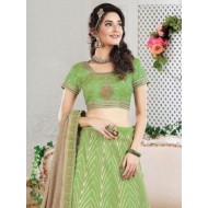 Art Silk Green color Embroidered Lehenga Choli Readymade