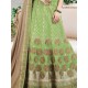 Art Silk Green color Embroidered Lehenga Choli Readymade