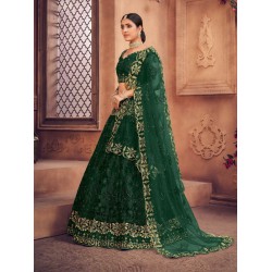 Heavy Net Embroidery and Embellished Pearl Lehenga Choli Readymade