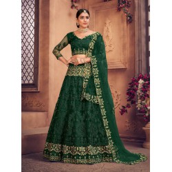 Heavy Net Embroidery and Embellished Pearl Lehenga Choli Readymade