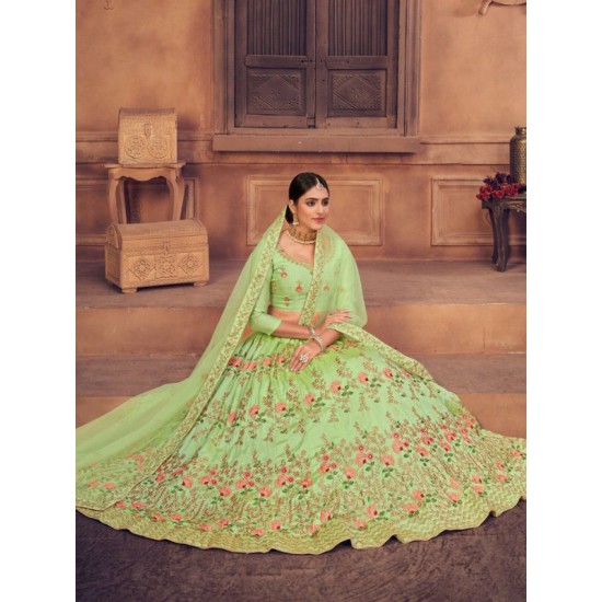 Latest Art Silk Designer Embroidery Lehenga Choli Readymade