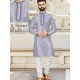 Soft Silk Embroidery Men's Kurta with Pajama Set