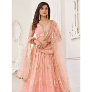 Butterfly Net With Embroidery And Fancy Lehenga Choli Readymade