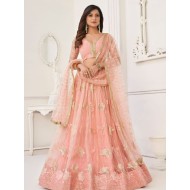 Butterfly Net With Embroidery And Fancy Lehenga Choli Readymade