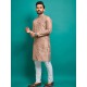 Soft Silk Star Embroidery Men's Kurta