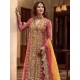 Pink Organza Embroidered Trendy Salwar Suit Set Party Wear