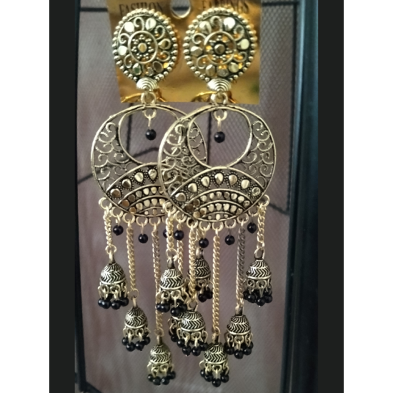 Latest Traditional Collection 5 Layer Stylish Jhumka Earrings