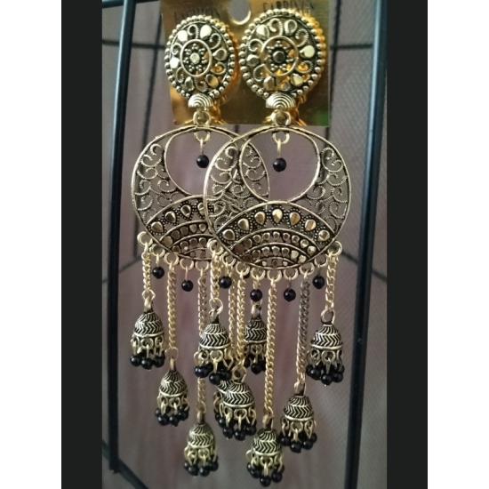 Latest Traditional Collection 5 Layer Stylish Jhumka Earrings