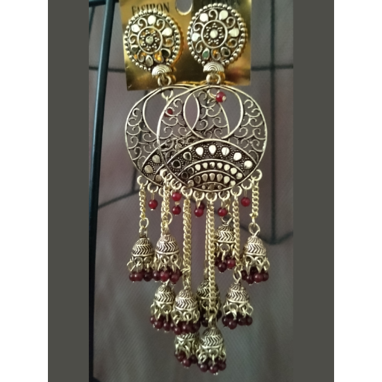 Latest Traditional Collection 5 Layer Stylish Jhumka Earrings