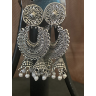 Latest light Weight double Jhumka Jhumki Earrings