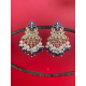 Hand crafted Gold Plated Chand Bali Enamel Earrings