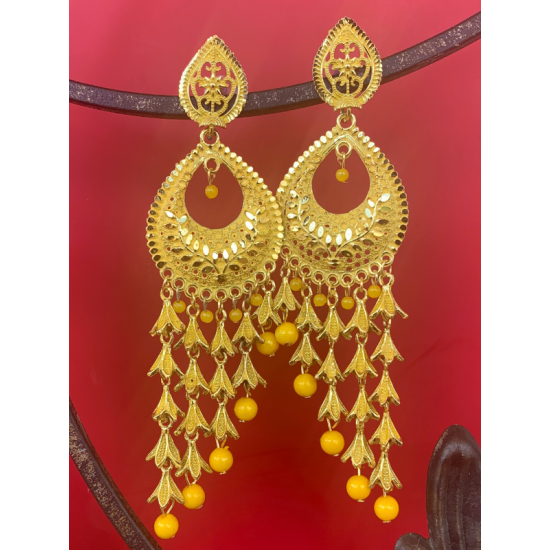 Fashion Frill Stylish 5 Layer Long Antique Traditional Earring