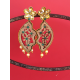 Gold Plated Wooden Designing Dangler Earring