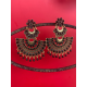 Latest Two Layer Kundan Stoned Pearl Statement Chandbali Earrings