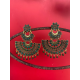 Latest Two Layer Kundan Stoned Pearl Statement Chandbali Earrings