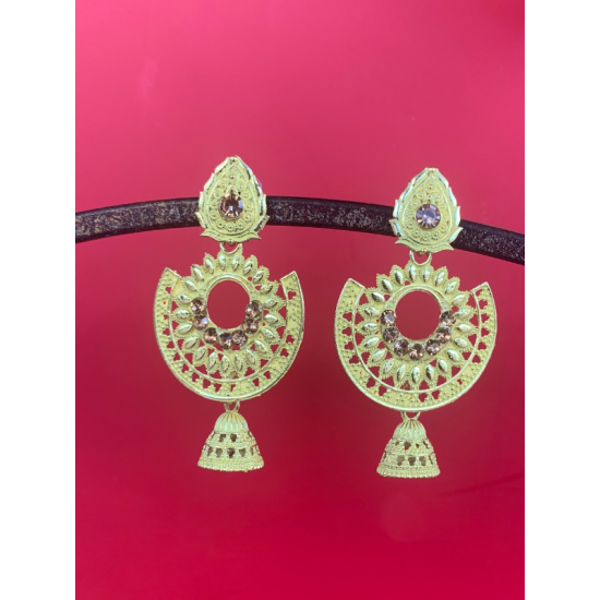 Flower Shape Studs Light weight Jhumka Earrings