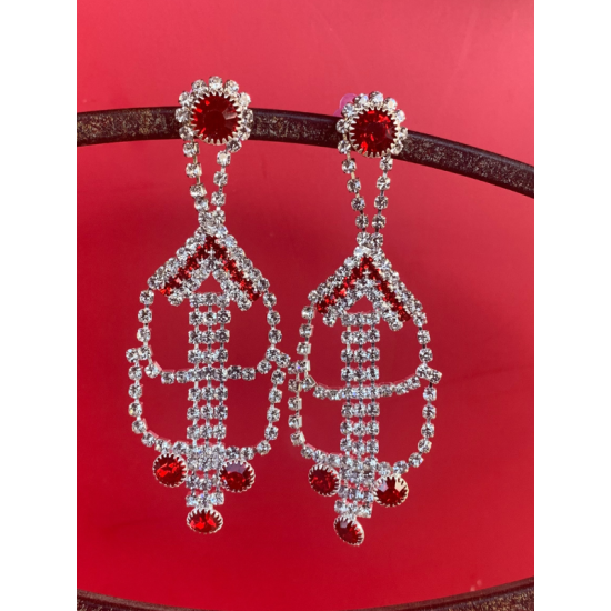 Light weight Cascading Crystal Earrings