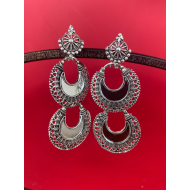 Fashion Silver Color Mirror Designer Earrings