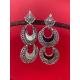 Fashion Silver Color Mirror Designer Earrings