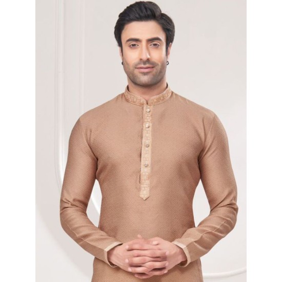 Heavy Silk Heavy Embroidery Work Men's Kurta with Pajama Set