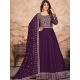 Designer in Faux Georgette Festival Wear Embroidered Anarkali Gown With Dupatta